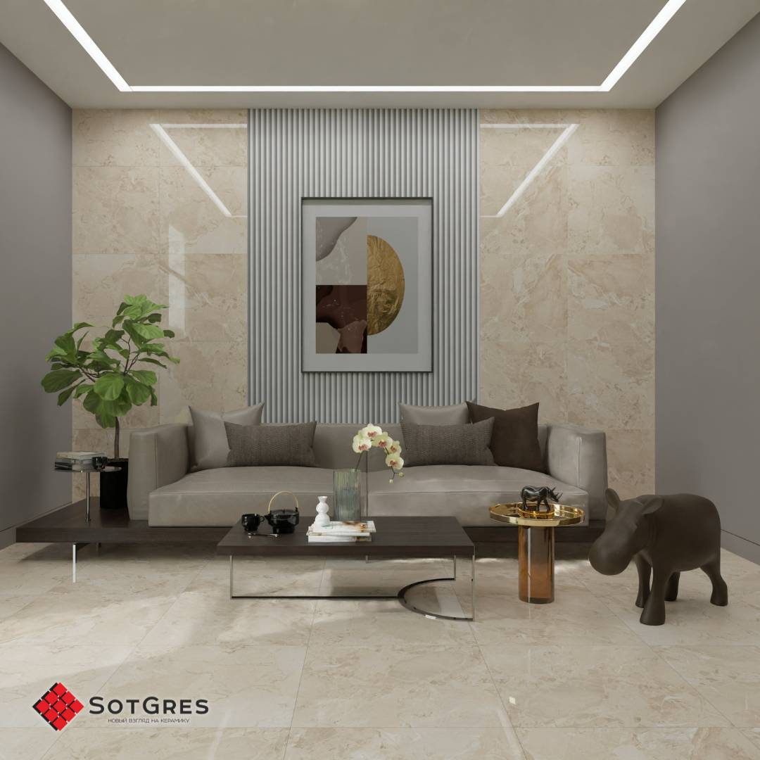 DOVE CREMA/60х60/глянцевый керамический гранит