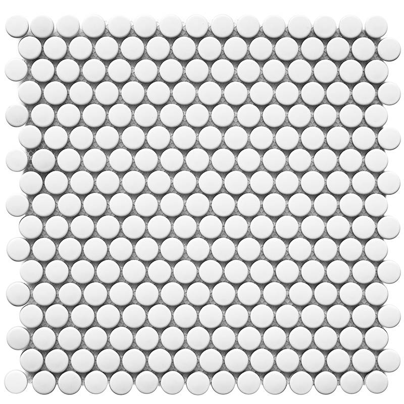 Penny Round White Matt (NK41000) /315х309х6/ Кер. мозаика